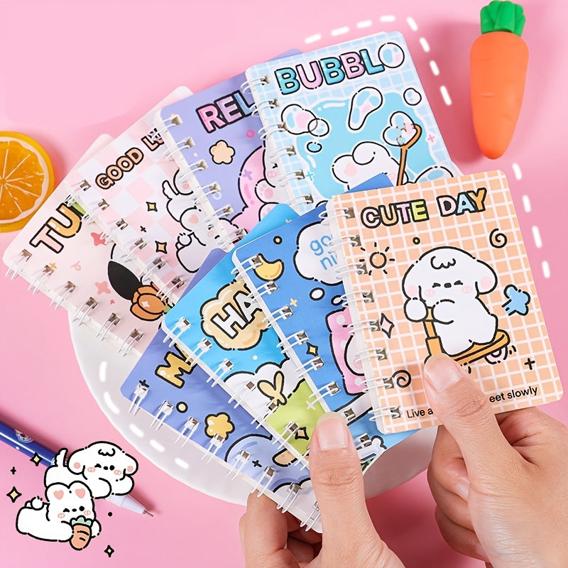 Cartoon Animal Spiral Notebook for Students Office Take Notes