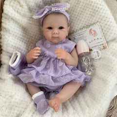 Realistic 20-Inch Vinyl Girl Reborn Doll Handcrafted Birthday Gift