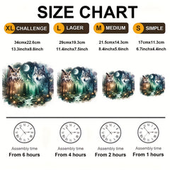 Wolf/Owl Ultra Challenging Wooden Puzzle - Unique Brain Teaser