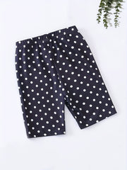 Girls' Polka Dots Beach Shorts Stretch Swim Lounge Shorts