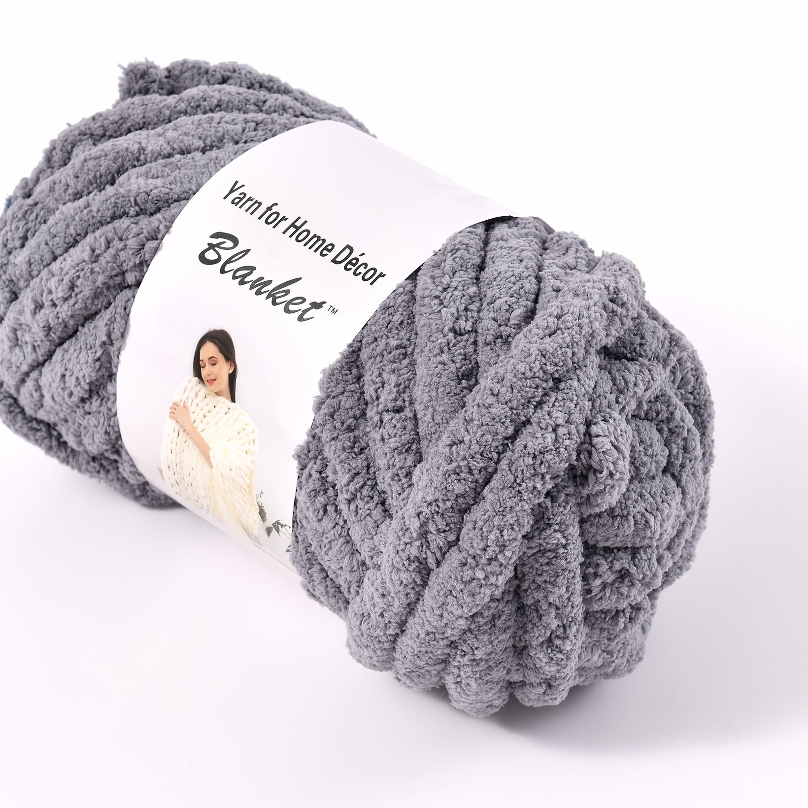 Chenille Chunky Yarn DIY Knitting Blanket Cushion Sofa Home Decor 250g