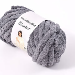 Chenille Chunky Yarn DIY Knitting Blanket Cushion Sofa Home Decor 250g