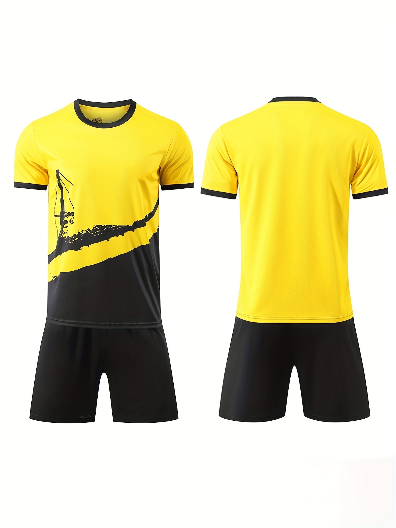 2pcs Quick Dry Boy's Football Kit Soccer Jersey & Moisture Wicking Shorts