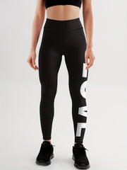Letter Pattern Yoga Pants High Stretch Running Sports Leggings