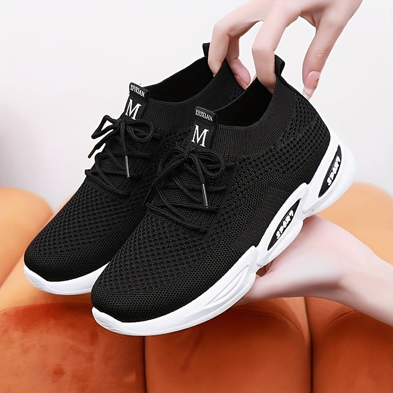 Soft Thick Sole Mesh Breathable Lightweight Sneakers