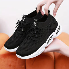 Soft Thick Sole Mesh Breathable Lightweight Sneakers
