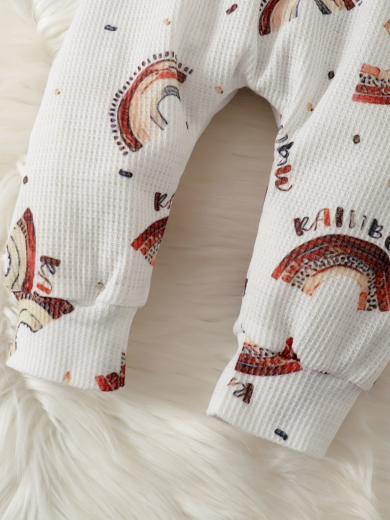 Baby Boys Graphic Waffle Pants
