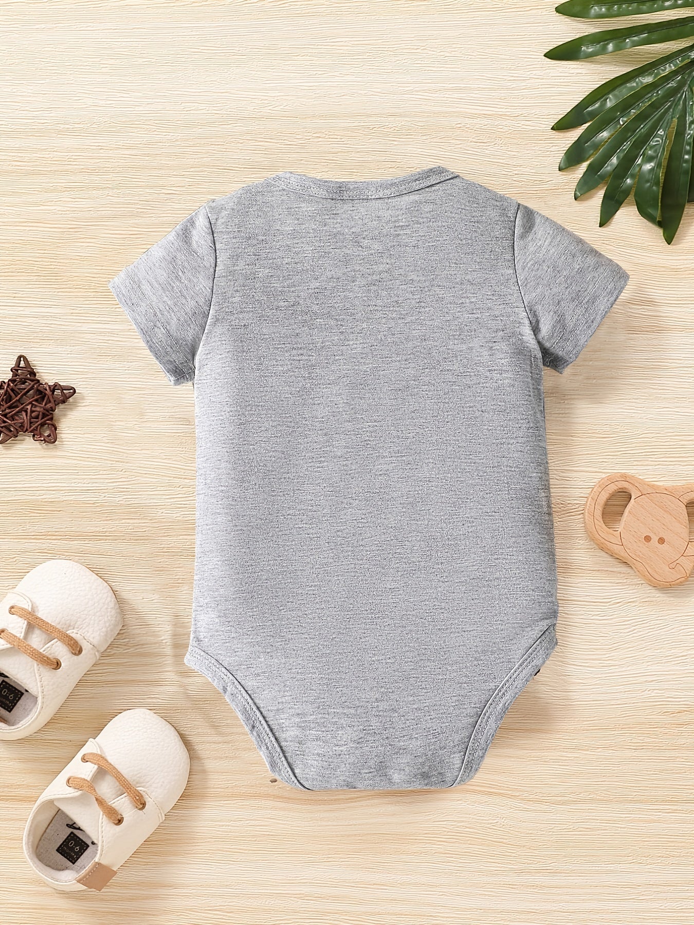 Baby Boys Graphic Print Short Sleeve Onesie