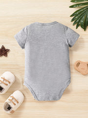 Baby Boys Graphic Print Short Sleeve Onesie