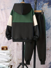 Boys' Hoodie & Sweatpants Set Street Style Casual Outfits Kids Clothes