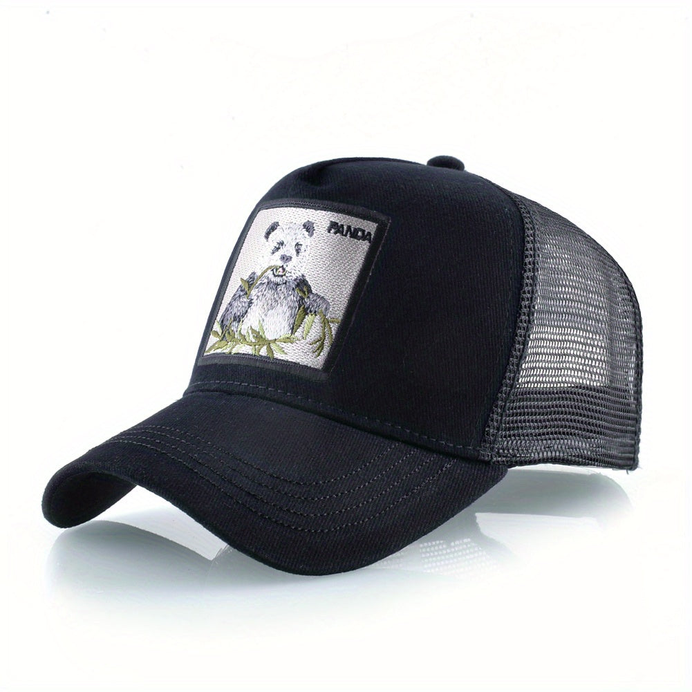 Panda Peaked Cap Summer Sunshade Hat Embroidered Hip Hop Baseball Cap
