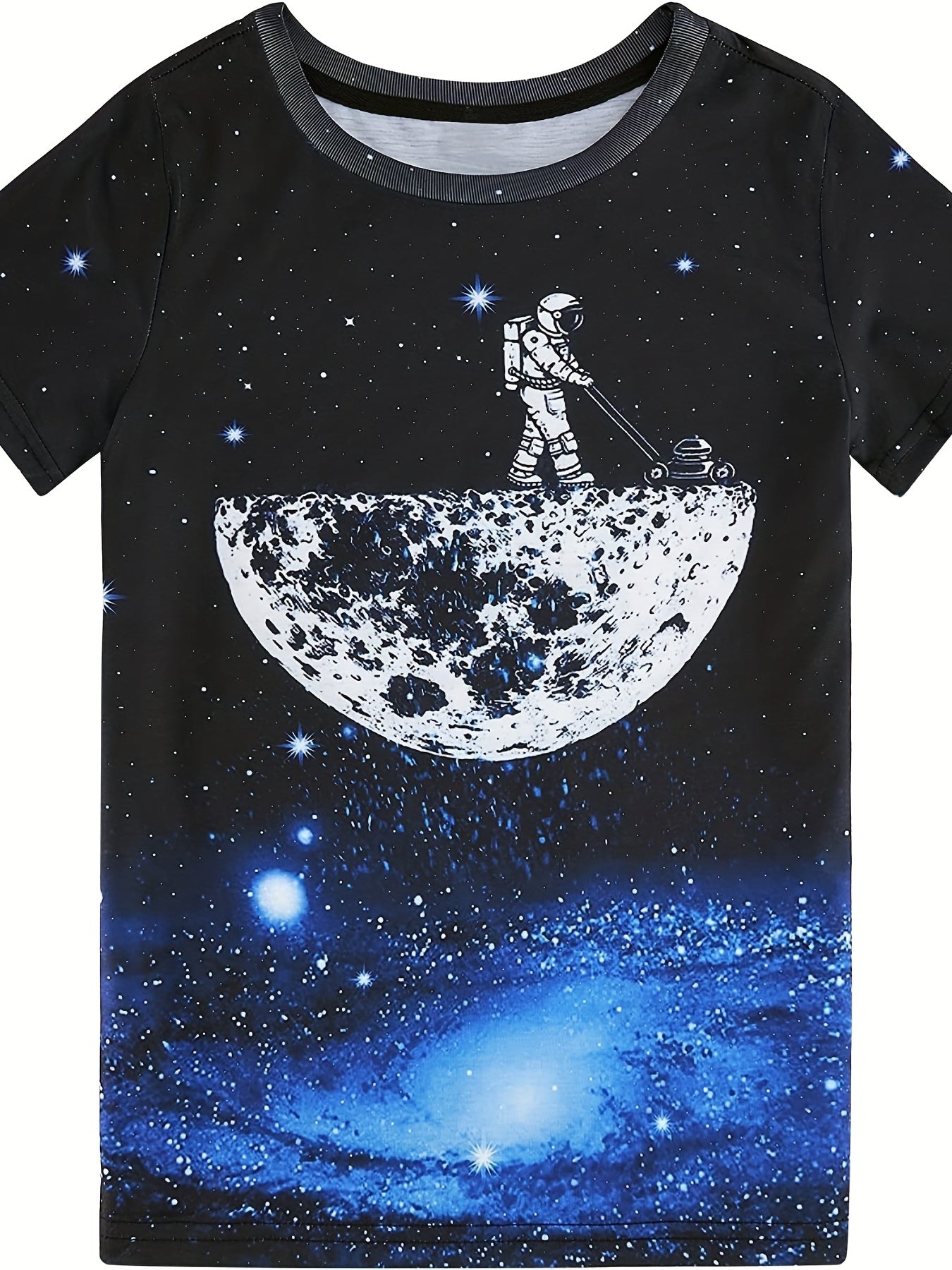 Galactic Adventure Boy's T Shirt 3D Print Active Stretch Tee