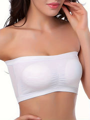 2pcs Seamless Strapless Bandeau Bras Soft Stretch Lingerie & Underwear