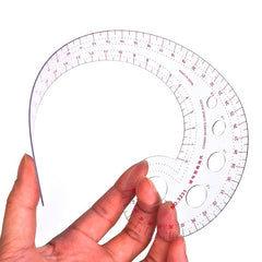 1pc DIY Sewing Ruler French Curve Comma Shaped Ruler For Pattern Making