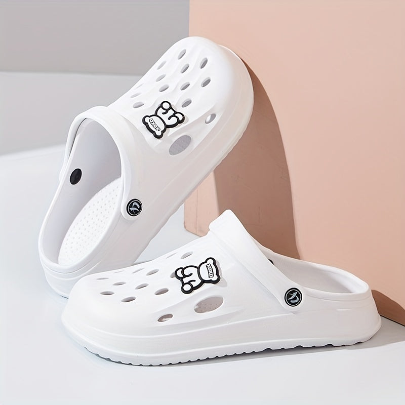 Men's Slip On Platform Clogs With Charms Outdoor Comfy Anti skid