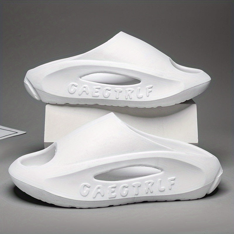 Men's Non Slip Platform Slides Soft Sole Cloud Slides Indoor Outdoor