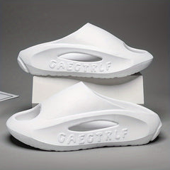 Men's Non Slip Platform Slides Soft Sole Cloud Slides Indoor Outdoor