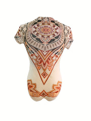 Boho Style Crew Neck Bodysuit One Piece Bodysuit for Spring & Summer