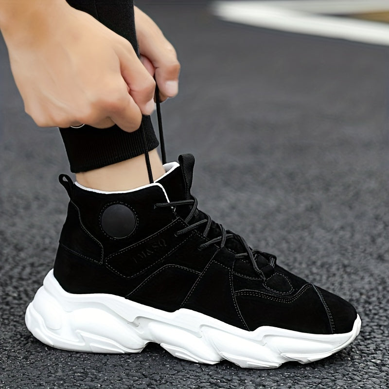 Men's Lace-up High Top Sneakers Casual Walking Shoes