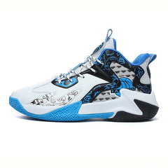 Men's High Top Basketball Shoes Non Slip Shock Absorbing Sneakers
