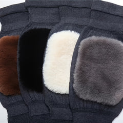 Plush Knee Pads for Skiing & Sports