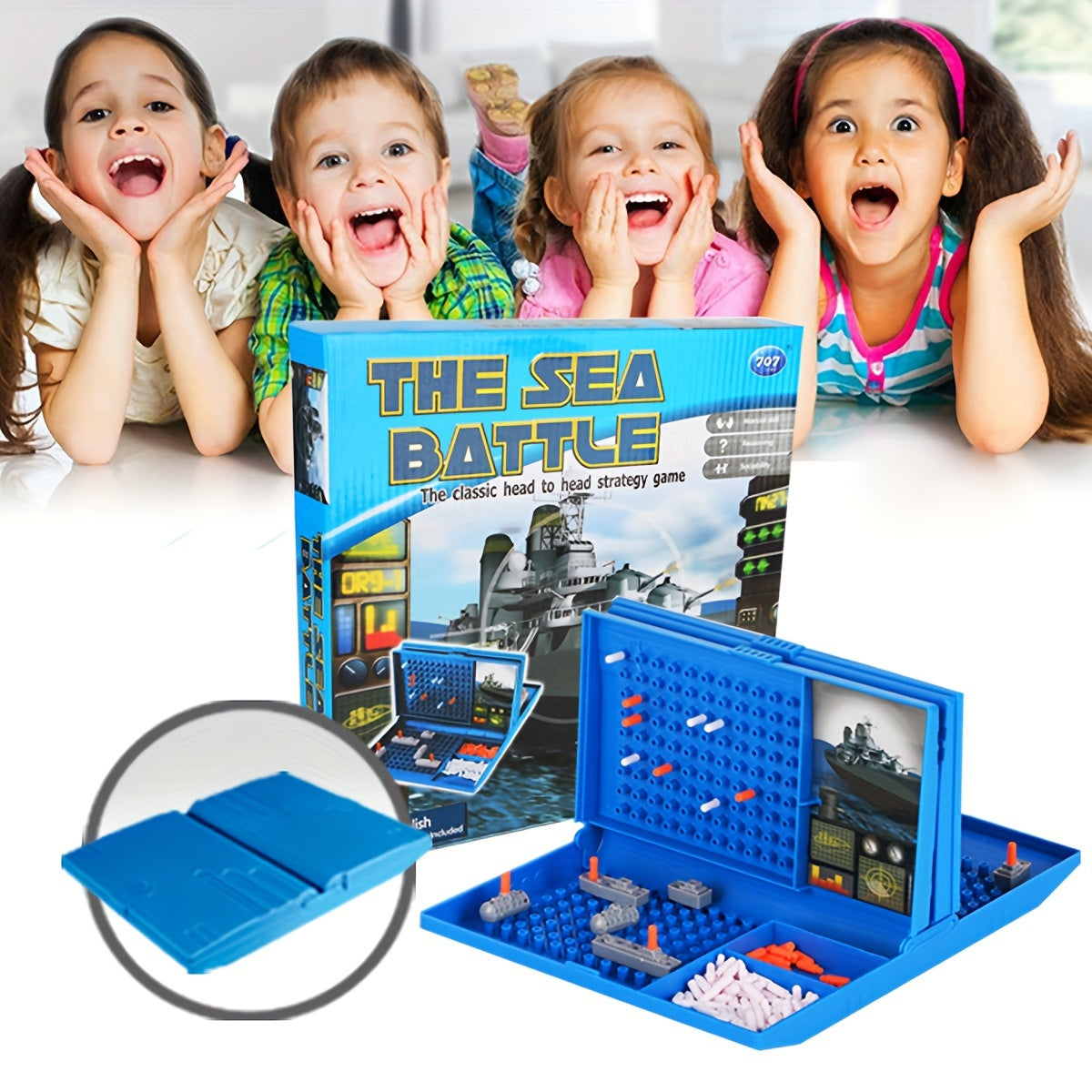 Sea Battle Chessboard Game for Family Strategy Toy