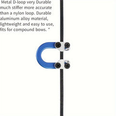 Metal D Loop Bow String Peepsight Dovetail Mount