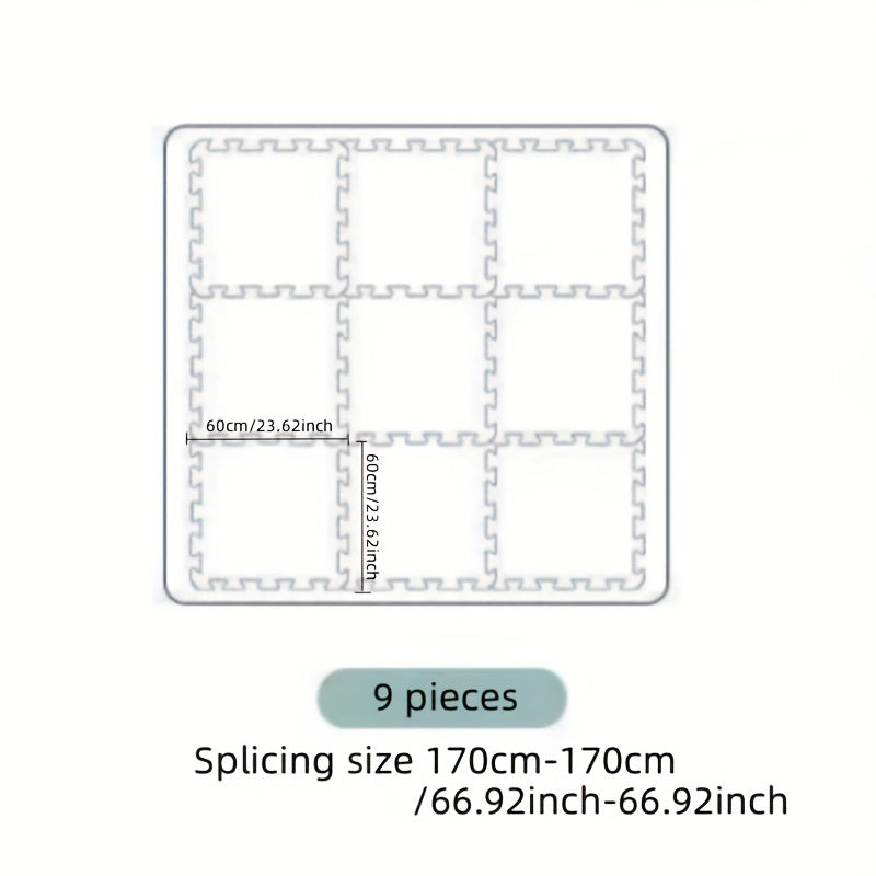 Interlocking Foam Baby Play Mat Floor Tiles for Crawling, Soft Kid Rug