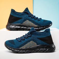 Men's Lace up Sneakers Athletic Shoes Lightweight Breathable
