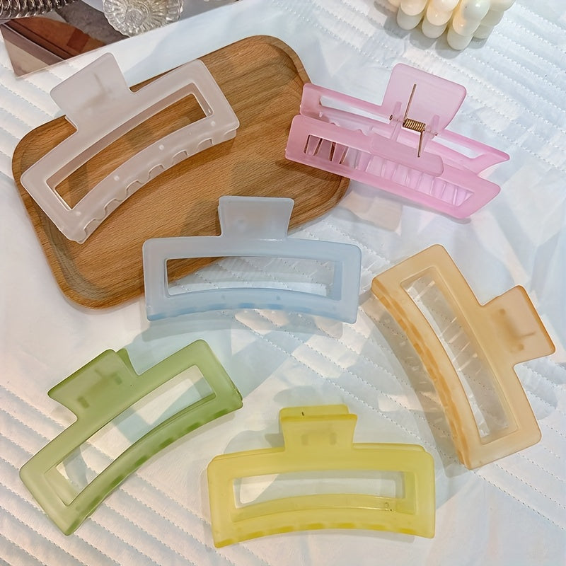 Large Jelly Hair Claw Non-Slip Ponytail Holder Women Girls Hair Accessories