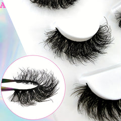 4 Pairs Thick & Curling Faux Mink False Eyelashes