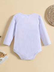 Baby Boy Casual Cotton Romper OUTSIDE THE LINES Long Sleeve Jumpsuit