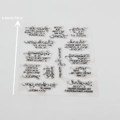 Clear Silicone Stamps for Crafting Joy