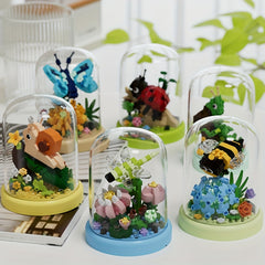 Micro Insect & Flower Puzzle Toys - Home Decor Gift