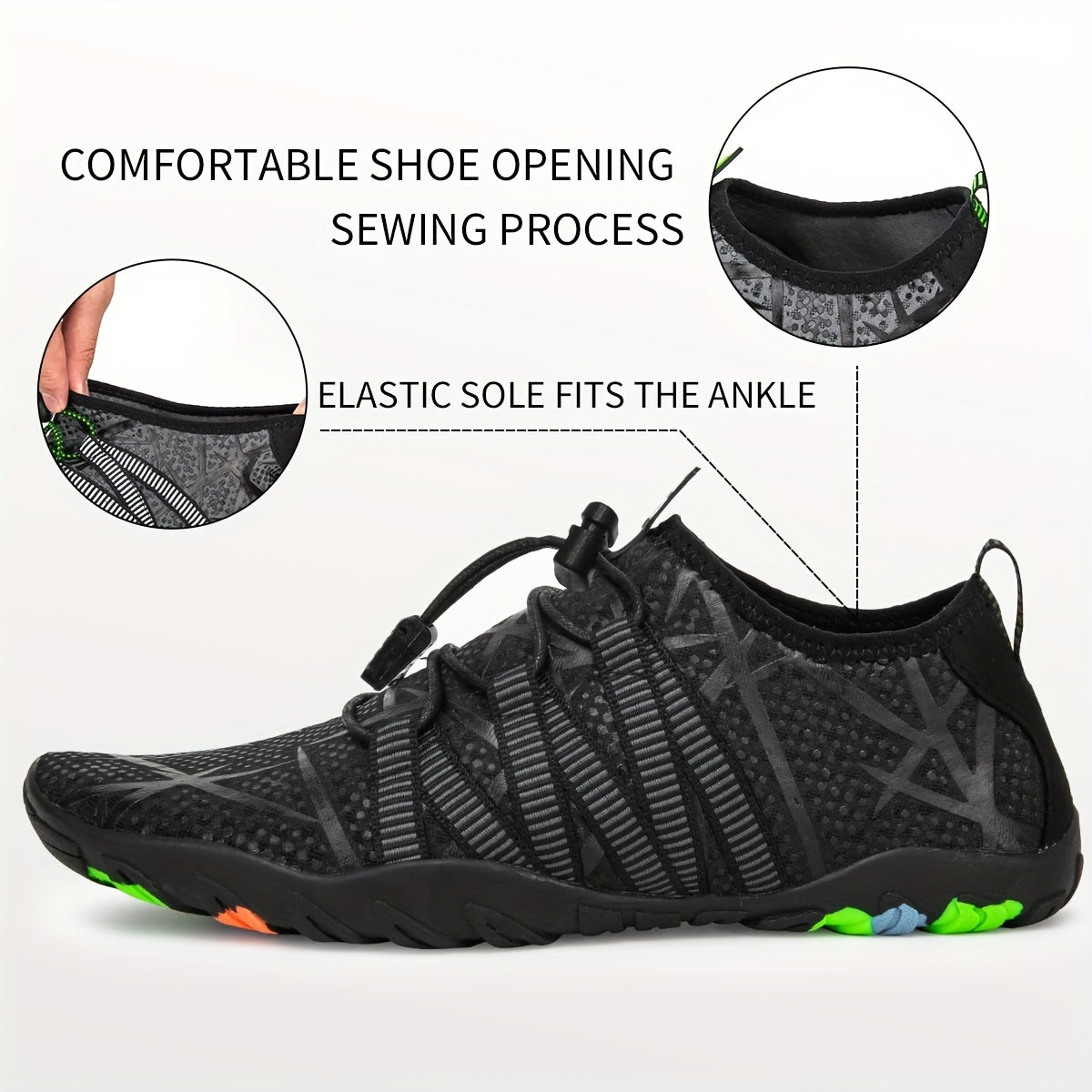 Unisex Outdoor Wading Shoes with Draw String