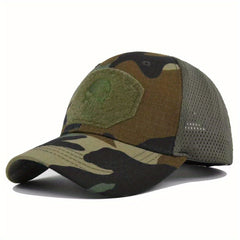 Stylish Skull Embroidered Baseball Cap for Sun Protection