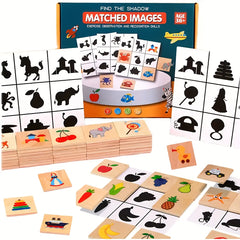55pcs Matching Puzzle Game Animal Fruit Traffic Early Educational Toys