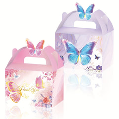 12pcs Butterfly Theme Candy Box Kids Birthday Party Decor