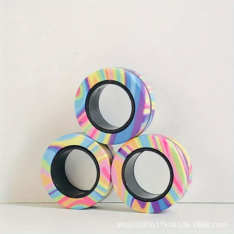 Magnetic Bracelet Ring Fidget Spinner Toy