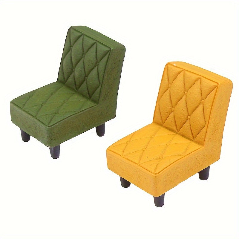 1/12 Dollhouse Resin Stool Mini Chair Toy