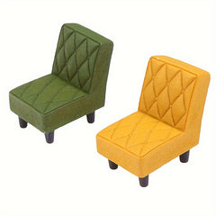 1/12 Dollhouse Resin Stool Mini Chair Toy
