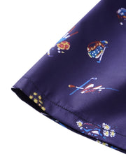 Cartoon Print Shorts Casual Wide Leg Summer Shorts