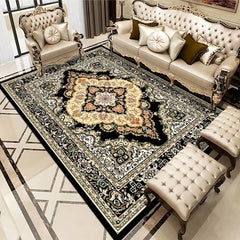 Oriental Floral Area Rug Soft Velvet Non Slip TPR Base