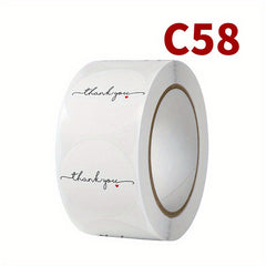 500 Thank You Stickers Baking Bread Cake Round Decorative Envelope Gift Label