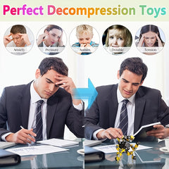 6 Fidget Spinner Toys + 3 Transformable Robots - Ideal Gift for Chris