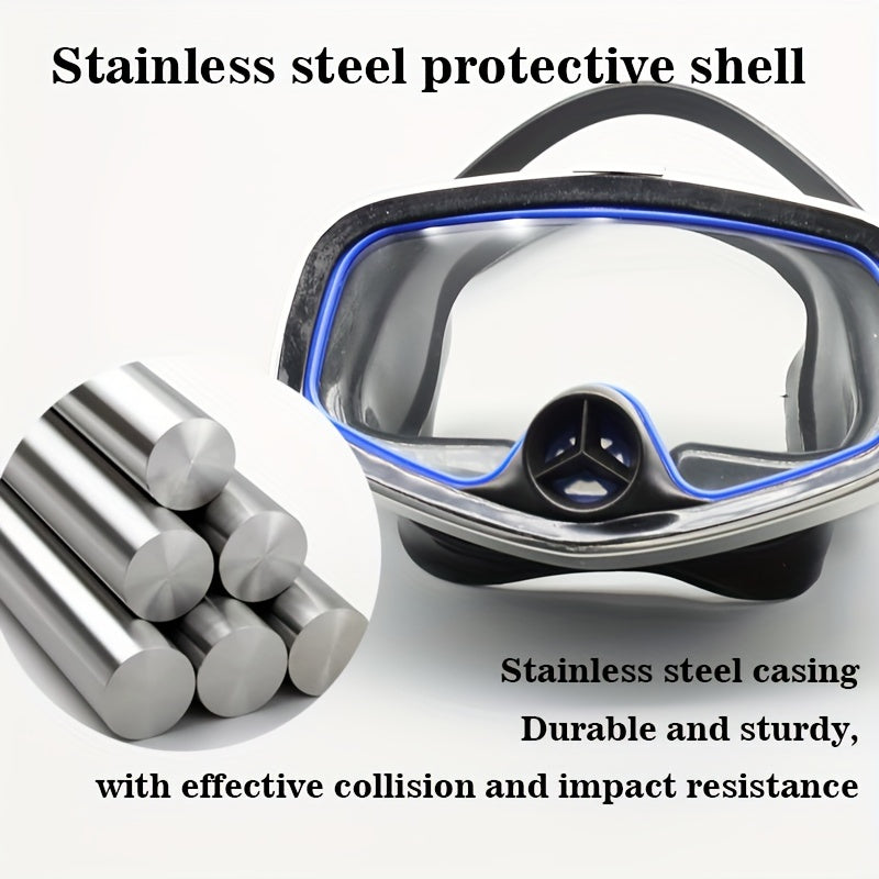 Adult Diving Mask Swimming Goggles Anti fog Snorkeling Equipment