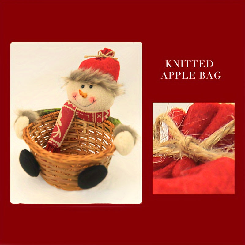 Snowman Candy Basket Christmas Party Decor