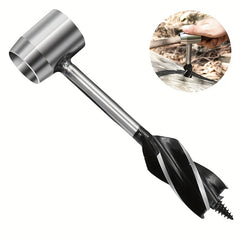 Hard Steel Manual Hand Drill Camping Puncher & Wood Peg