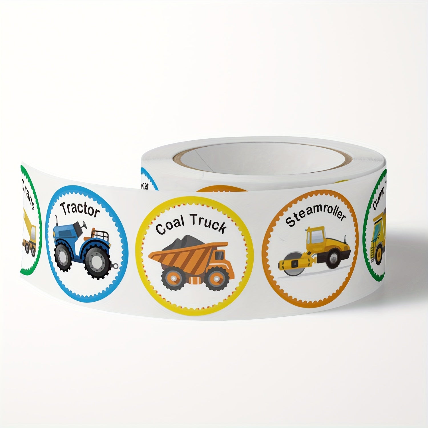 500 Cartoon Stickers Train Airplane Vehicle Car Labels for Rewards