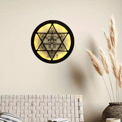 LED Fairy Tale Shape Light Retro Wooden Sign Hanging Decoration